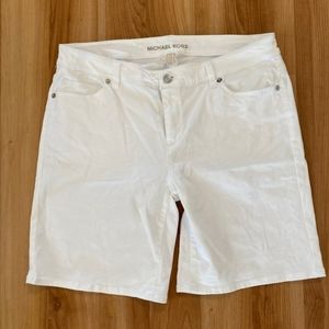 Michael  Kors White Denim Jean Shorts Sz 8